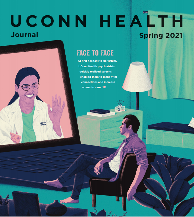 uconn health magazine spring 2021 cover